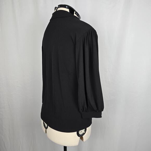 Eloquii Mock Neck Sweater Women's 14/16 Black Third Quarter Sleeve - Picture 6 of 15